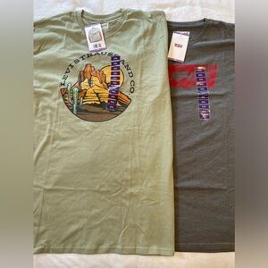 NWT Levi's Qty 2 short sleeve logo t-shirts size XXL